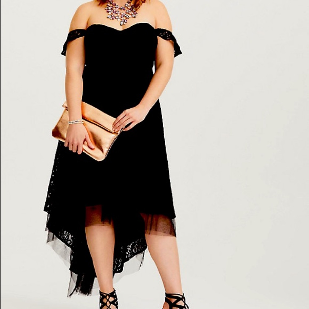Torrid Black Lace Dress 16